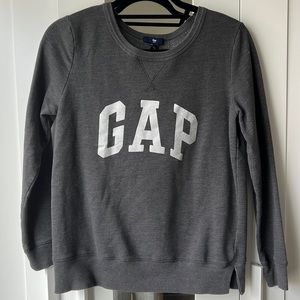 Gap Dark Gray Charcoal Gray Logo Sweatshirt Sweater